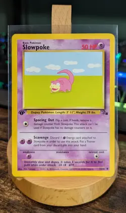 Pokemon 1st Edition Slowpoke Fossil Set 55/62 NM/M - Image 1