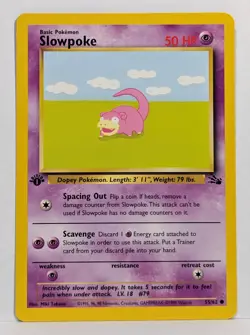 Pokemon 1st Edition Slowpoke Fossil Set 55/62 NM/M - Image 2