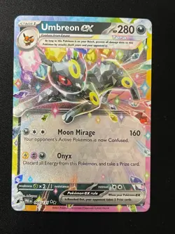 Pokemon Umbreon ex Double Rare SV: Prismatic Evolutions 060/131 NM - Image 1