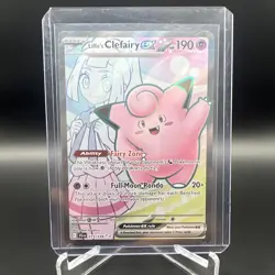 Pokemon Lillie's Clefairy ex 173/159 Sv09 Ultra Rare Full Art Holo English - Image 1
