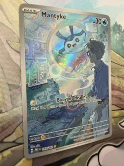 Pokemon TCG - Mantyke 189/182 Illustration Rare - SV04 Paradox Rift (English) - Image 3