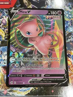Pokemon TCG - Mew V - SWSH08: Fusion Strike - 113/264 - NM - Image 1