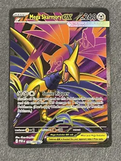 Pokemon TCG Mega Skarmory ex 106/088 Full Art Ultra Rare Perfect Order NM - Image 1
