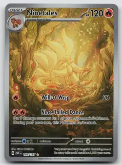 Ninetales 199/197 Illustration Rare Obsidian Flames Pokemon Holo Near Mint - Image 1