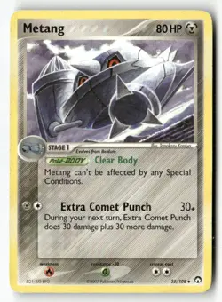 Metang 35/108 Uncommon Power Keepers Pokemon Moderately Played - Image 1