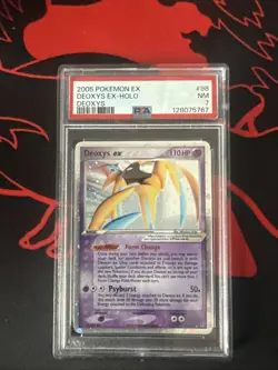 2005 Pokemon EX Deoxys Deoxys EX Holo Deoxys PSA 7 #98 - Image 1