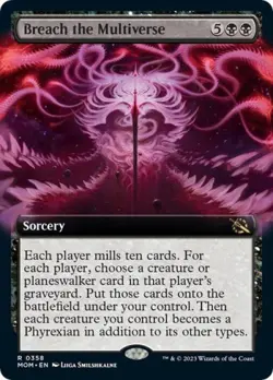 MTG English Breach the Multiverse (Extended Art) NM Foil March of the Machine - Image 1