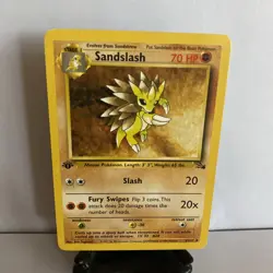 1st Edition Sandslash 41/62 - Fossil - Image 1