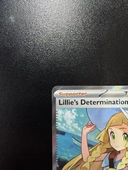 Lillie's Determination 169/132 Pokemon TCG Me01: Mega Evolution Ultra Rare Holo - Image 3
