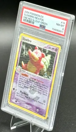 2004 Pokemon EX FireRed LeafGreen Slowbro Reverse Holo 14/112 PSA 8 NM-MT - Image 2