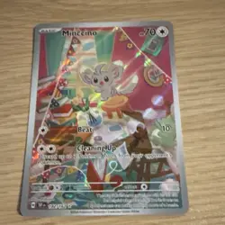 Pokemon Minccino Illustration Rare 182/162 SV05 Temporal Forces Holo 70HP Eng - Image 1