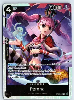 Perona (093) OP06-093 One Piece Wings of the Captain Foil Super Rare Near Mint - Image 1