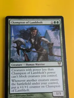 Champion of Lambholt. rare Avacyn Restored. Human Warrior. MTG Card. - Image 1