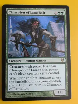 Champion of Lambholt. rare Avacyn Restored. Human Warrior. MTG Card. - Image 2