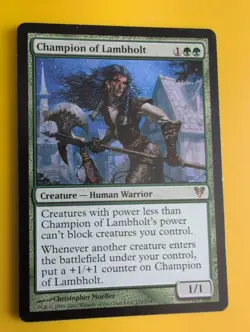 Champion of Lambholt. rare Avacyn Restored. Human Warrior. MTG Card. - Image 3