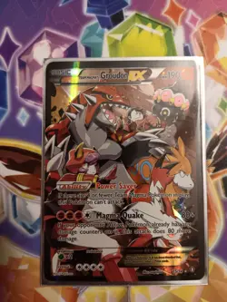 Pokemon TCG Team Magma's Groudon EX Holo Full Art Rare Card 15/34 Double Crisis - Image 1
