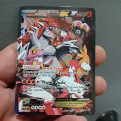 Pokemon TCG Team Magma's Groudon EX Holo Full Art Rare Card 15/34 Double Crisis - Image 2
