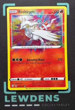 Reshiram - 017/072 - Amazing Rare - Holo - Shining Fates - Pokemon Card - Image 1