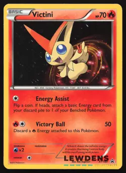 Victini - XY189 - Cosmos Holo - XY Black Star Promo - Pokemon Card - Image 1