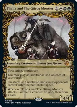 MTG English Thalia and The Gitrog Monster (Showcase) NM Normal - Image 1