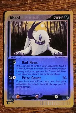 2003 Pokemon TCG EX Dragon Holo Absol #1 of 97 70 HP Card - Image 1