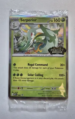 PERFECT ORDER 2026 🌟STAFF PROMO’S🌟X4 CARDS IN 1 PACK Mint Factory Sealed Rare - Image 1