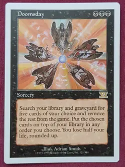 Magic The Gathering 6TH EDITION DOOMSDAY black card MTG SIXTH - Image 1