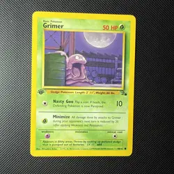 NM Grimer 48/62 1st Edition Fossil Common Pokemon Card - Image 2