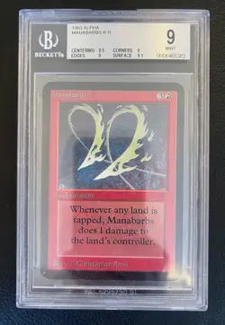 MTG Manabarbs | Alpha | Graded BGS 9 MINT | Quad ++ - Image 1