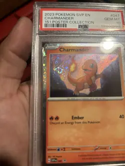 Pokemon! Charmander 151 Poster Collection Psa10 With 1 Swirl - Image 2