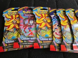 POKEMON Chaos Rising Sleeved Booster Pack lot of 3 packs - Image 2