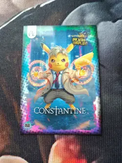 Constantine (Pikachu) #168 - Galaxy Holo - Electric Pikachu Cosplay - Pokemon - Image 1