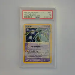 Pokemon 2006 Gold Star Mewtwo 103/110 Holo EX Holon Phantoms PSA 5 - Image 1