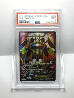 2017 POKEMON MEGA POWERS COLLECTION PROMO #54A FULL ART/ZYGARDE EX PSA 9 - Image 1