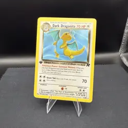 2000 Pokemon Team Rocket 1st Edition Dark Dragonite #22/82 - LP + - Image 1