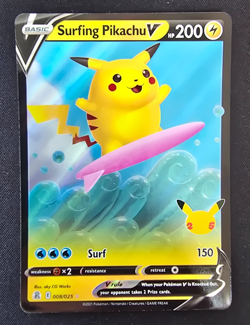 Surfing Pikachu V - 008/025 - Celebrations - 25th aniversary - Pokemon - Image 1