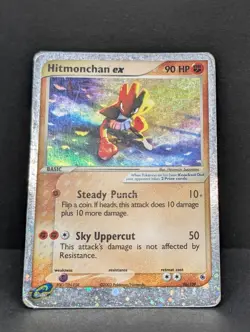 Hitmonchan ex 98/109 Ruby and Sapphire Holo Rare Pokemon TCG Nintendo HP - Image 3