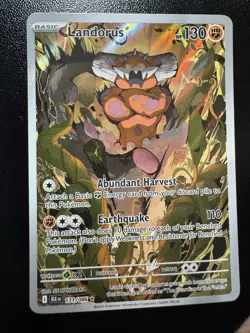 Landorus Pokemon TCG Sv: Black Bolt Holo 131/086 Illustration Rare 130 HP - Image 1