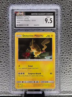 Pokemon Detective Pikachu #10/18 2019 Holo CGC 9.5 MINT+ - Image 1