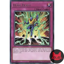 Yugioh Hero Blast LODT-EN064 Rare Reprint NM - Image 1