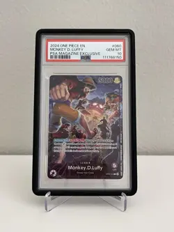 2024 One Piece Monkey D. Luffy OP05-060 PSA-Magazine-Exclusive PSA 10 #060 - Image 1
