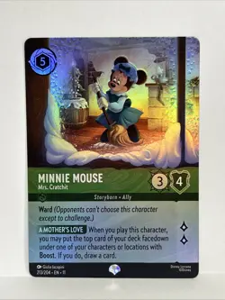 Disney Lorcana Minnie Mouse - Mrs. Cratchit (Epic) Winterspell Epic #213/204💎💎 - Image 1