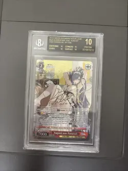 Weiss Schwarz AZL/S102-E074SP SP August von Parseval Azur Lane Gold Signature - Image 1