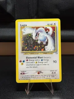 Pokemon Neo Genesis Lugia TCG Holo Rare Card 9/111 Unlimited LP - Image 1