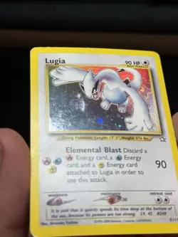 Pokemon Neo Genesis Lugia TCG Holo Rare Card 9/111 Unlimited LP - Image 3