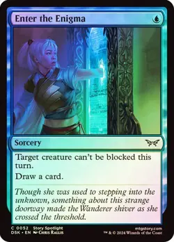Enter the Enigma Duskmourn: House of Horror Foil NM Near Mint MTG Magic - Image 1