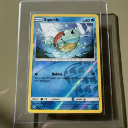 Pokemon Squirtle TCG Reverse Holo Card 33/214 Sun & Moon: Unbroken Bonds - Image 1