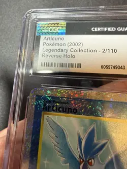 CGC 10 GEM MINT Articuno 2/110 Legendary (collection) Reverse Holo Pokemon Card - Image 3