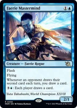 MTG English Faerie Mastermind NM Normal March of the Machine - Image 1