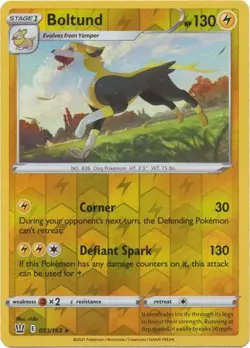Boltund 53/163 Reverse Holo | Battle Styles | Pokemon Card - Image 1